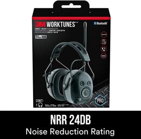 img 2 attached to 🎧 3M WorkTunes Connect + AM/FM Hearing Protector with Bluetooth Technology for Mowing, Snowblowing, Construction, Work Shops