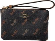 👜 signature leather women's handbags & wallets - coach f58035 wristlet collection logo