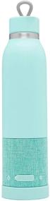 img 3 attached to 🔊 AQUIO IBTB2QQ Double-wall Steel Insulated Hydration Bottle with Rechargeable Bluetooth Wireless Speaker, Powered by iHome, Seafoam