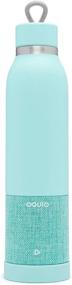 img 4 attached to 🔊 AQUIO IBTB2QQ Double-wall Steel Insulated Hydration Bottle with Rechargeable Bluetooth Wireless Speaker, Powered by iHome, Seafoam