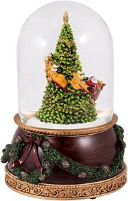 img 2 attached to 🎅 Delightful Santa Rotating Musical Snowglobe: Stunning 120mm Glitterdome with 7.75 Inch Christmas Tree