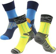 [sgs certified] randy sun waterproof & breathable unisex hiking/trekking/ski socks 2 pairs: enhanced seo logo