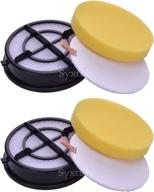 🧹 2-pack 16871 filters: perfect replacement for bissell pet hair eraser febreze upright vacuum cleaners - model 1650 series, 1650a, 1650c & more, part 1608861 & 1608860 логотип