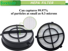 img 2 attached to 🧹 2-Pack 16871 Filters: Perfect Replacement for Bissell Pet Hair Eraser Febreze Upright Vacuum Cleaners - Model 1650 Series, 1650A, 1650C & More, Part 1608861 & 1608860