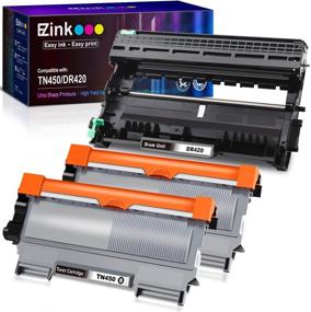 img 4 attached to 🖨️ E-Z Ink (TM) Compatible Toner Cartridge and Drum Unit Replacement Brother TN450 TN420 DR420 (2 Toner 1 Drum) - 3 Pack for HL-2270DW HL-2280DW HL-2230 HL-2240 MFC-7360N MFC-7860DW 2840 2940