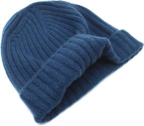 img 2 attached to 🎩 Luxurious Pure Cashmere Beanie for Men: Warm, Soft Mens Hat in a Stylish Gift Box