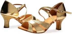 img 1 attached to 👠 Dress First Women's Ballroom Dancing Sandals - Stylish & Comfortable Shoes