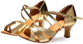 img 2 attached to 👠 Dress First Women's Ballroom Dancing Sandals - Stylish & Comfortable Shoes