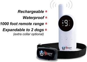 img 1 attached to 🐶 Extreme Consumer Products Remote Control Dog Shock Collar - 9 Levels Correction, Vibration, Tone Only - Rechargeable & Waterproof - For Small to Big Dogs