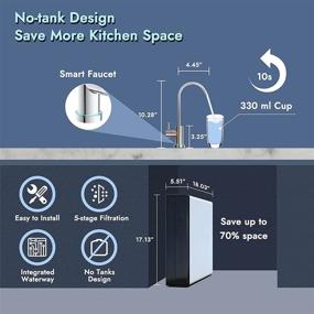 img 1 attached to 💧 Efficient Reverse Osmosis Filtration with Reduced Tankless Design