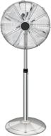 🌀 16-inch stand fan with adjustable heights, 75° horizontal oscillation, 3 speed settings, low noise, durable quality, high velocity, heavy duty metal - ideal for industrial, commercial, and residential use logo