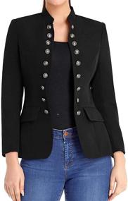 img 3 attached to 🧥 Luvamia Women's Blazer with Button Sleeves in Women's Clothing