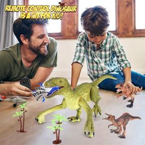 img 1 attached to 🦖 FINGUARD Control Dinosaur: Experience the Thrill of the Velociraptor Electronic!