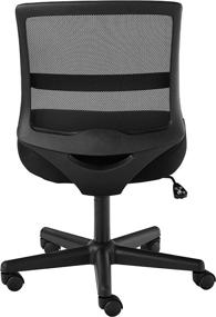 img 2 attached to HON ValuTask Mid-Back Mesh Task Chair, Black Armless Computer Chair for Enhanced Comfort and Functionality (HVL206)