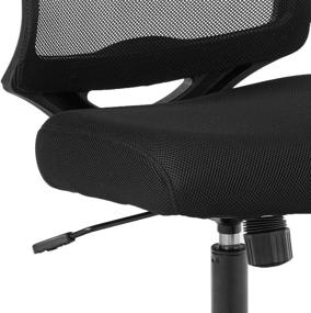 img 1 attached to HON ValuTask Mid-Back Mesh Task Chair, Black Armless Computer Chair for Enhanced Comfort and Functionality (HVL206)