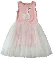 👸 toddlers flower princess dress sleeveless sundress - ttyaovo baby girls tulle dress logo