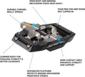 img 3 attached to 🚵 Ultimate Performance Unleashed: SHIMANO PD-M820 Premium Downhill & Enduro SPD Bike Pedal