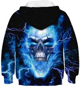 img 3 attached to 👕 LANYU Hoodies - Trendy Blue and Purple Sweatshirt for Boys' Clothing - Streetwear Collection