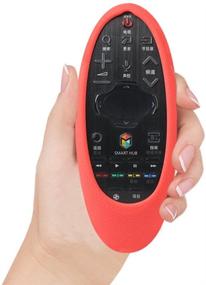 img 2 attached to Samsung TV Remote Case SIKAI Patent Shockproof Silicone Case For Samsung BN59-01185F BN59-01181A BN59-01185A LED HDTV Remote Control With Free Lanyard (Red)