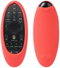 img 1 attached to Samsung TV Remote Case SIKAI Patent Shockproof Silicone Case For Samsung BN59-01185F BN59-01181A BN59-01185A LED HDTV Remote Control With Free Lanyard (Red)