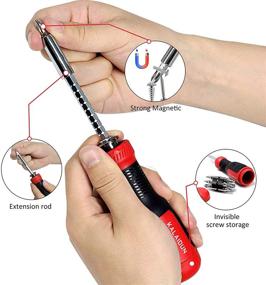 img 2 attached to 🔧 KALAIDUN Precision Screwdriver Magnetic Console (Red): Efficient and Reliable Tool for Precision Tasks