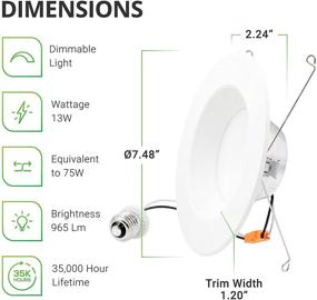 img 3 attached to 🔌 Промышленная встраиваемая светильниковая установка Sunco Lighting