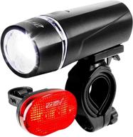 🚴 maximize visibility: bv bicycle light set - super bright 5 led headlight, 3 led taillight, quick-release logo