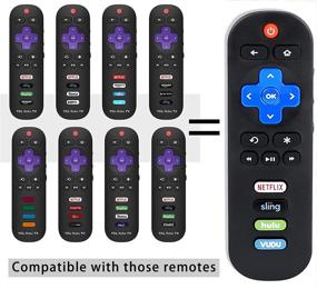 img 3 attached to RC280 Remote Control for TCL Roku TV RC280 - Netflix, Sling, Hulu, VUDU Compatible - 49S405 28S3750 32FS3700 and More!