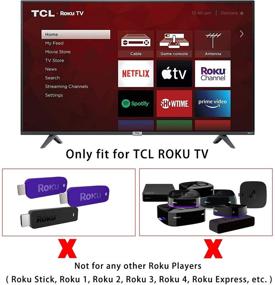 img 2 attached to RC280 Remote Control for TCL Roku TV RC280 - Netflix, Sling, Hulu, VUDU Compatible - 49S405 28S3750 32FS3700 and More!