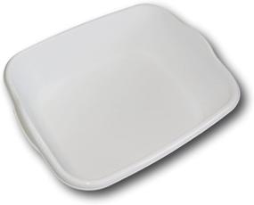 img 2 attached to 🔍 Optimized for SEO: White Plastic Dishpan - 8 Quart Size (13½ x 11 x 4½H)