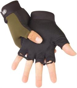 img 3 attached to Non Slip Tactical Breathable Shockproof Fingerless