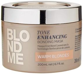 img 2 attached to BLONDME Warm Blondes Tone Enhancing 🌟 Bonding Mask: Ultimate Hair Care Solution, 6.76-Ounce