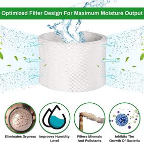 img 2 attached to 🔍 2-Pack Future Way MAF1 Humidifier Filters - Compatible with AIRCARE MA1201, MA0950, and Kenmore 15412 Humidifiers