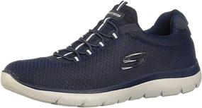 img 4 attached to Sleek and Stylish: Skechers Summits Sneakers in 👟 Black Charcoal - Must-Have Men's Shoes for Fashion Enthusiasts