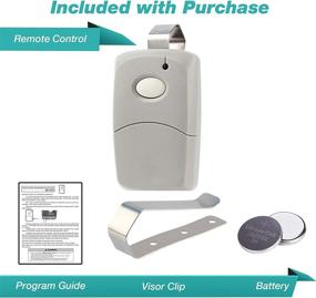 img 2 attached to 🚪 Pack of 2 Linear Multi-Code 3089 Garage Door Opener Remote Transmitter (1-Button)