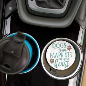 img 3 attached to 🐾 Pawprints Absorbent Coaster by P Graham Dunn