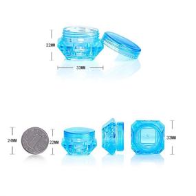 img 2 attached to 💎 Dazzle with Wowlife's Diamond Plastic Cosmetic Container