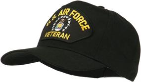 img 3 attached to 🎩 e4Hats.com US Air Force Veteran Military Patch Cap - Honor Your Service in Style!