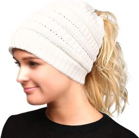 img 4 attached to Dans Merchandise Beanie Outdoor Ponytail