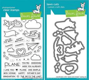 img 3 attached to ✈️ Lawn Fawn Plane and Simple Stamp and Die Bundle: LF1409 + LF1410 - A must-have for crafting enthusiasts!