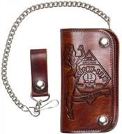 👜 stylish no riders embossed chain wallet: a perfect blend of fashion and functionality logo