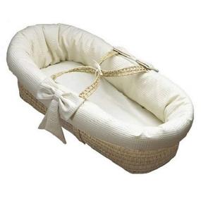 img 1 attached to Baby Bedding Pique Moses Basket Nursery for Furniture