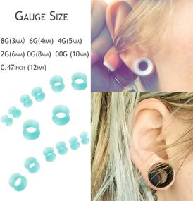 img 2 attached to 🔸 LOYALLOOK Ear Stretching Kit: 54-66Pcs Acrylic Tapers, Plugs, Spiral Tapers & Tunnels - 14G-00G Ear Stretching Starter Set