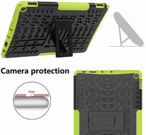 img 1 attached to 📱 MaoMini Kindle Fire HD 10 Case / HD 10 Plus Case 11th Gen 2021 Release, Kickstand Heavy Duty Armor Defender Cover - Pink