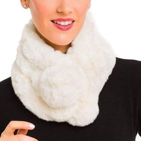 img 4 attached to Collar Scarf Women Scarves Winter Women's Accessories for Scarves & Wraps