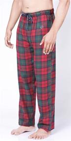 img 2 attached to 🌙 Relaxing and Cozy Multicolored Men's Sleep & Lounge Clothing in Chillin Comfy Cotton Flannel