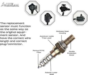 img 3 attached to 🚗 ДАТЧИК КИСЛОРОДА В НИЖНЕМ ПОТОКЕ ABIGAIL A13138X 234-4078/13138 для Chrysler Concorde, Intrepid, Sebring, Dodge Stratus, Dakota, Jeep Wrangler, Cherokee, TJ и Grand Cherokee