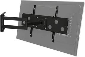 img 2 attached to Mount-It! Extended Articulating TV Wall Mount: Low-Profile Full Motion Tilting Corner Bracket | 32-60 Inch Flat Screen | VESA 750x450 | 175 lb Capacity (MI-326B)