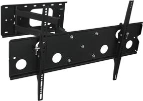 img 4 attached to Mount-It! Extended Articulating TV Wall Mount: Low-Profile Full Motion Tilting Corner Bracket | 32-60 Inch Flat Screen | VESA 750x450 | 175 lb Capacity (MI-326B)