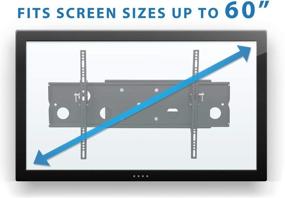 img 1 attached to Mount-It! Extended Articulating TV Wall Mount: Low-Profile Full Motion Tilting Corner Bracket | 32-60 Inch Flat Screen | VESA 750x450 | 175 lb Capacity (MI-326B)